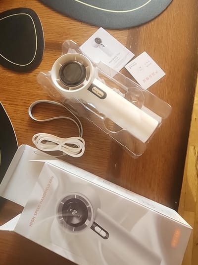 100 Speed Turbo Portable Handheld Rechargeable Mini Fan_img_6