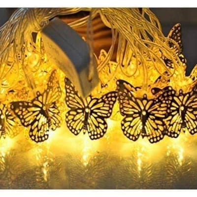 20 LED Metal Butterfly Golden String Fairy Light_img_1