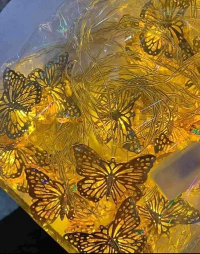 20 LED Metal Butterfly Golden String Fairy Light_img_2