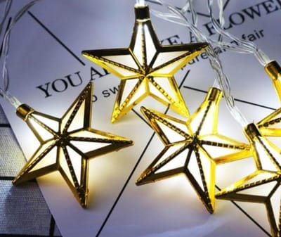 20 LED Golden String Star Fairy Light_img_1