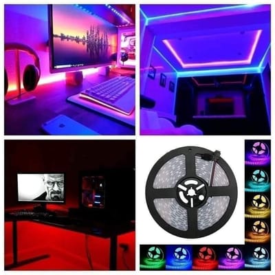 Waterproof 16 Color Music Sync RGB Strip Light 5M_img_2