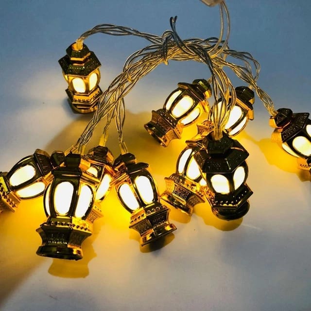 20 LED Golden and Multicolor String Fairy Light