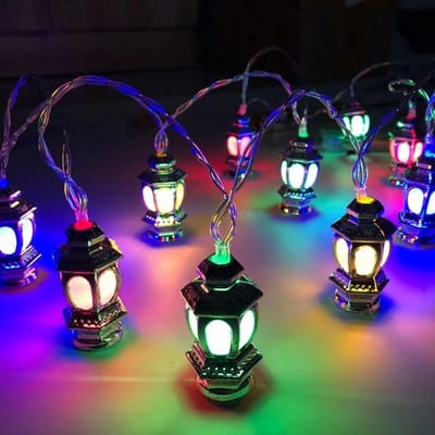 20 LED Golden and Multicolor String Fairy Light_img_1