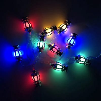 20 LED Golden and Multicolor String Fairy Light_img_5