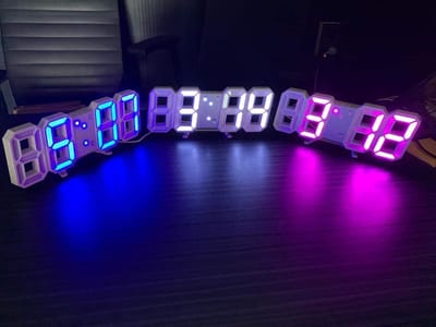 3D LED Digital Alarm Wall  Clock_img_2