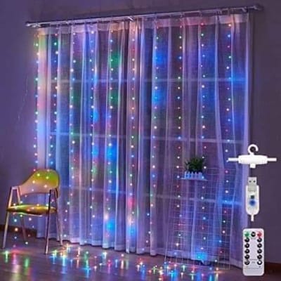Litehom Fairy Curtain Lights with Remote Control_img_1