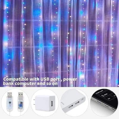 Litehom Fairy Curtain Lights with Remote Control_img_4
