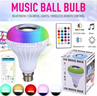 Multicolor LED Music Bulb with Bluetooth Speaker_img_0