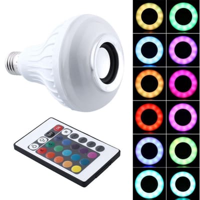 Multicolor LED Music Bulb with Bluetooth Speaker_img_3