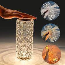 Rose Diamond Crystal Table Lamp 16 Colors RGB Touch & Remote Control_img_6