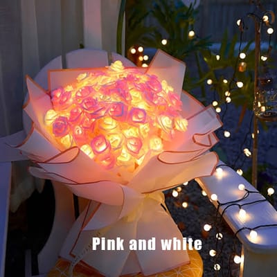 80P Rose LED Pink & White Curtain light_img_1