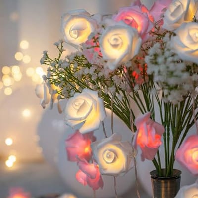 80P Rose LED Pink & White Curtain light_img_2