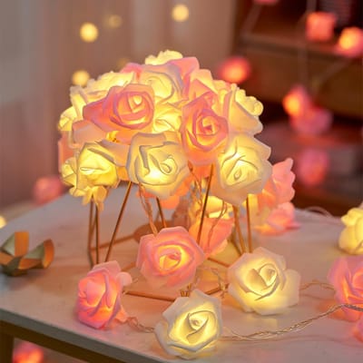 80P Rose LED Pink & White Curtain light_img_3