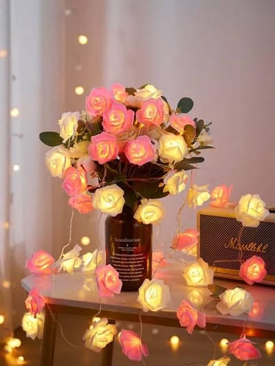 80P Rose LED Pink & White Curtain light_img_4