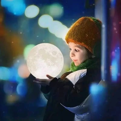 3D Moon Lamp 16 Colors Remote & Touch Control_img_0