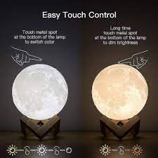 3D Moon Lamp 16 Colors Remote & Touch Control_img_1
