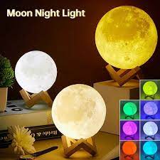 3D Moon Lamp 16 Colors Remote & Touch Control_img_2