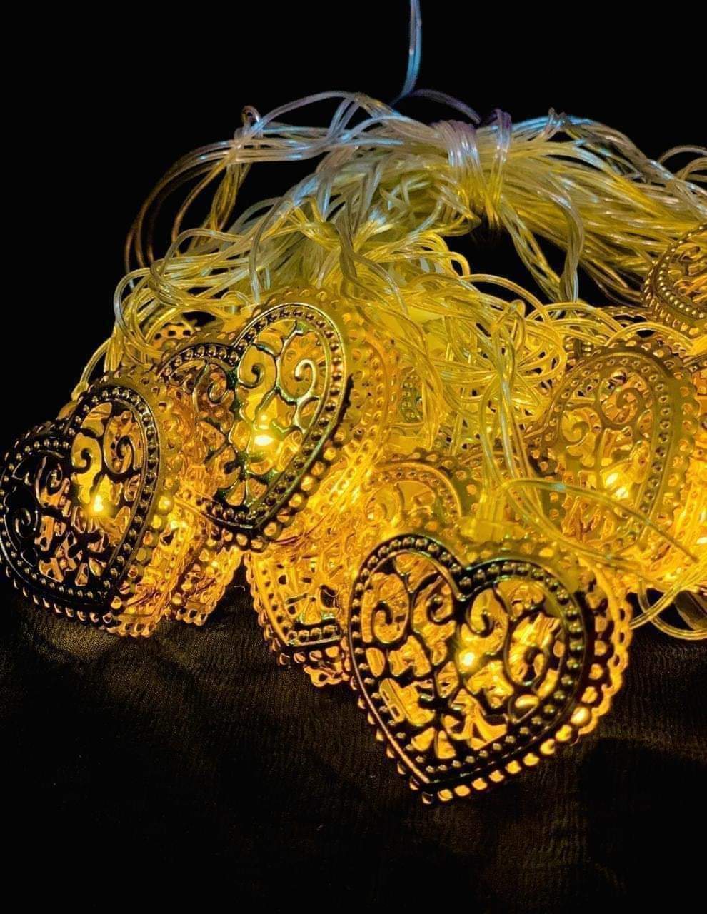 20 LED Love Shape Metal  Fairy Light