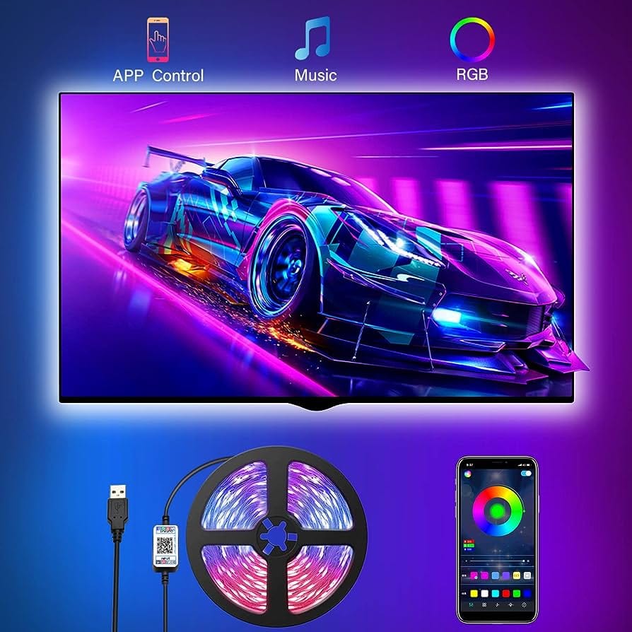 16M Colour USB Smart RGB Strip Lights 3.5M-10M