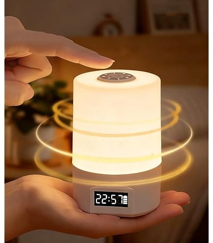 Touch Rechargeable Night Lamp with Clock