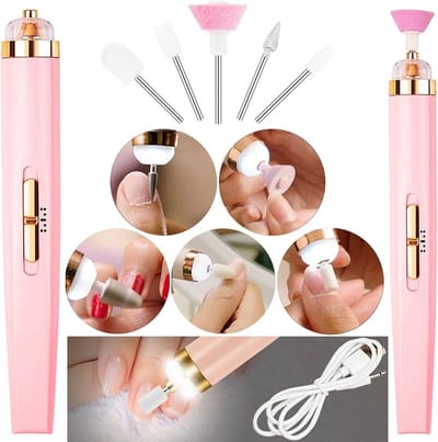 Rechargeable Nail Drill Portable Manicure Pedicure Kit Set_img_2