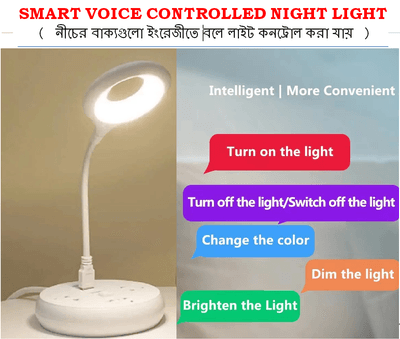 Voice Control USB Direct Plug Portable Lamp Led Desk Lamp_img_4
