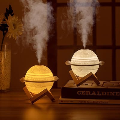 Portable Colorful Ambient Light Planet Humidifier_img_2