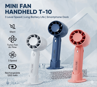 T10 Handheld Rechargeable Turbine Small Fan_img_0