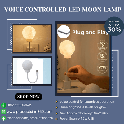 LED Voice Control Smart Moon Lamp 3 Lighting Modes_img_1