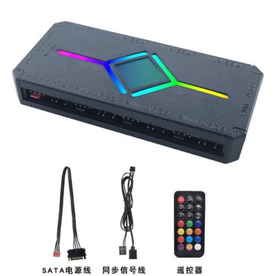 ARGB Controller 5V 3Pin ARGB Fan Hub 9 Port_img_2