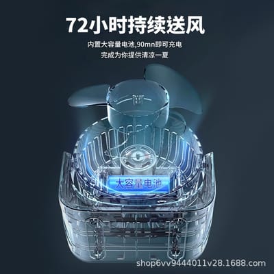 New camping USB long battery life mini highspeed desktop fan_img_3
