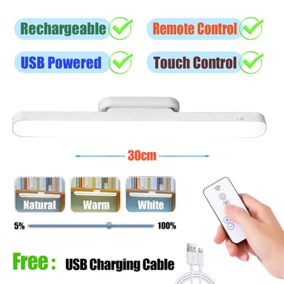 Magnetic LED Rechargeable Desk Lamp Remote & Touch Control_img_2