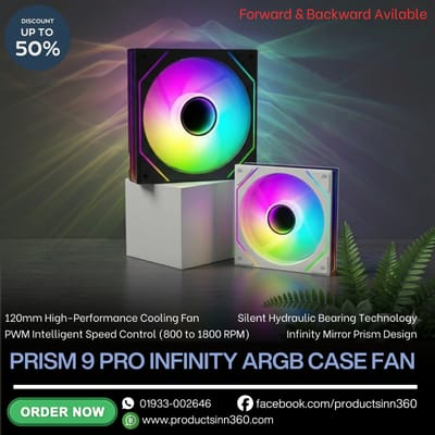 Prism 9pro 12CM silent desktop computer infinite mirror cooling fan ARGB_img_0