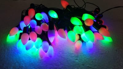 14 Feet Multicolor Auto Blinking Almond Shape Rose LED Light_img_3